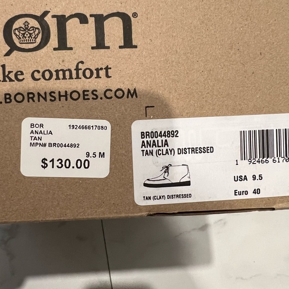 Born Analia Tan Boots W 9.5/40 - Picture 2 of 5